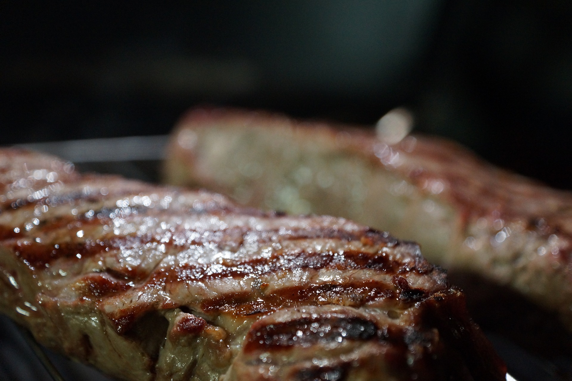 La viande est parfaite avec la cuisson au gaz naturel.